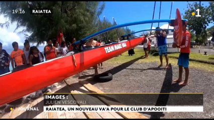 Raiatea : un nouveau va'a pour le club d'Apooiti