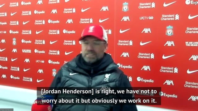 Klopp not concerned by Liverpool's scoring drought