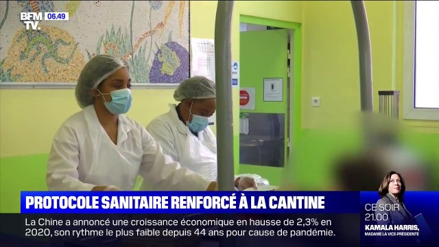 Comment se déroule le protocole sanitaire renforcé dans les cantines scolaires ?