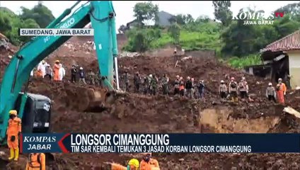Tim SAR Kembali Temukan 3 Korban Longsor Cimanggung