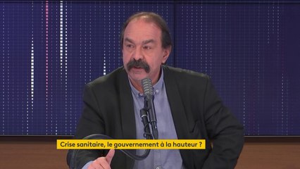 L'Etat, qui continue de prendre en charge l'activité partielle des entreprises, est "à peu près" à la hauteur, selon Philippe Martinez