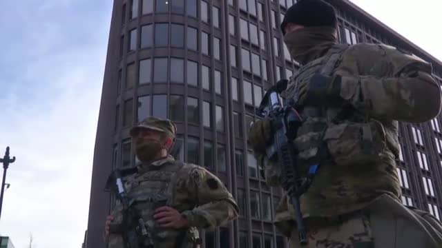 25.000 soldados custodian Washington a 48 del acto de investidura de Biden