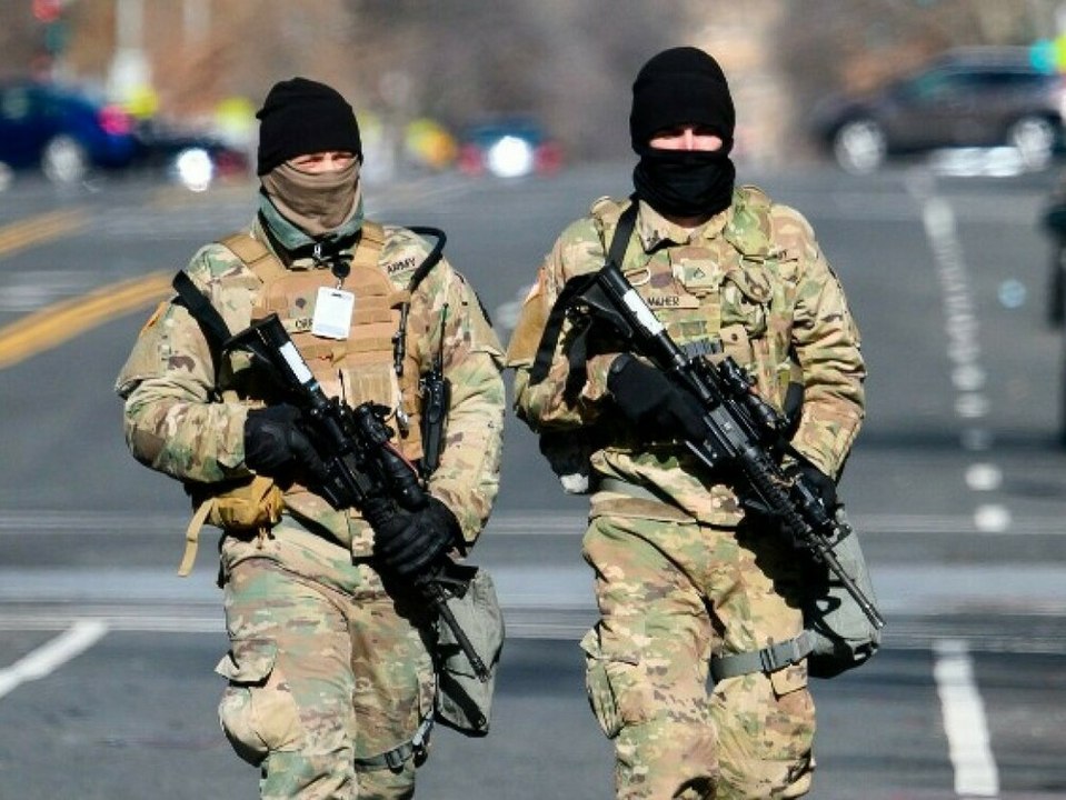 Vor Bidens Amtseinführung: Washington gleicht Krisengebiet