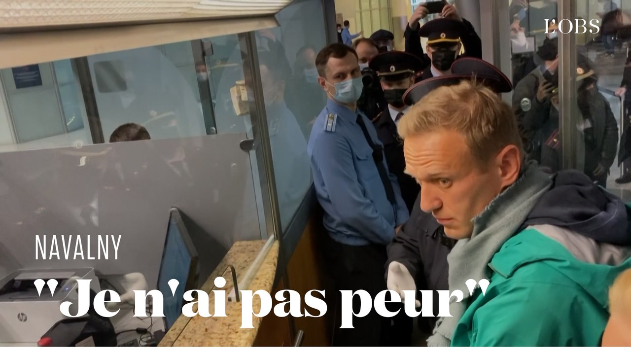L'arrestation d'Alexeï Navalny dès son arrivée à l'aéroport de Moscou