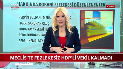 Meclis'te Fezlekesiz HDP'li Vekil Kalmadı