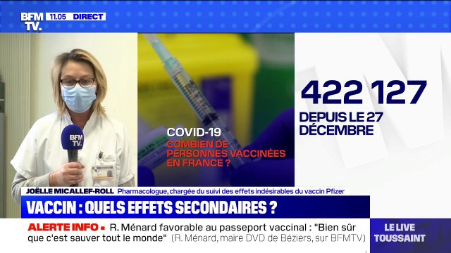 Effets indésirables: selon Joëlle Micallef-Roll, pharmacologue, le bilan est très satisfaisant après trois semaines de campagne vaccinale