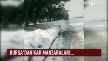 Bursa'da yoğun kar yağışı sonrası güneş açtı...