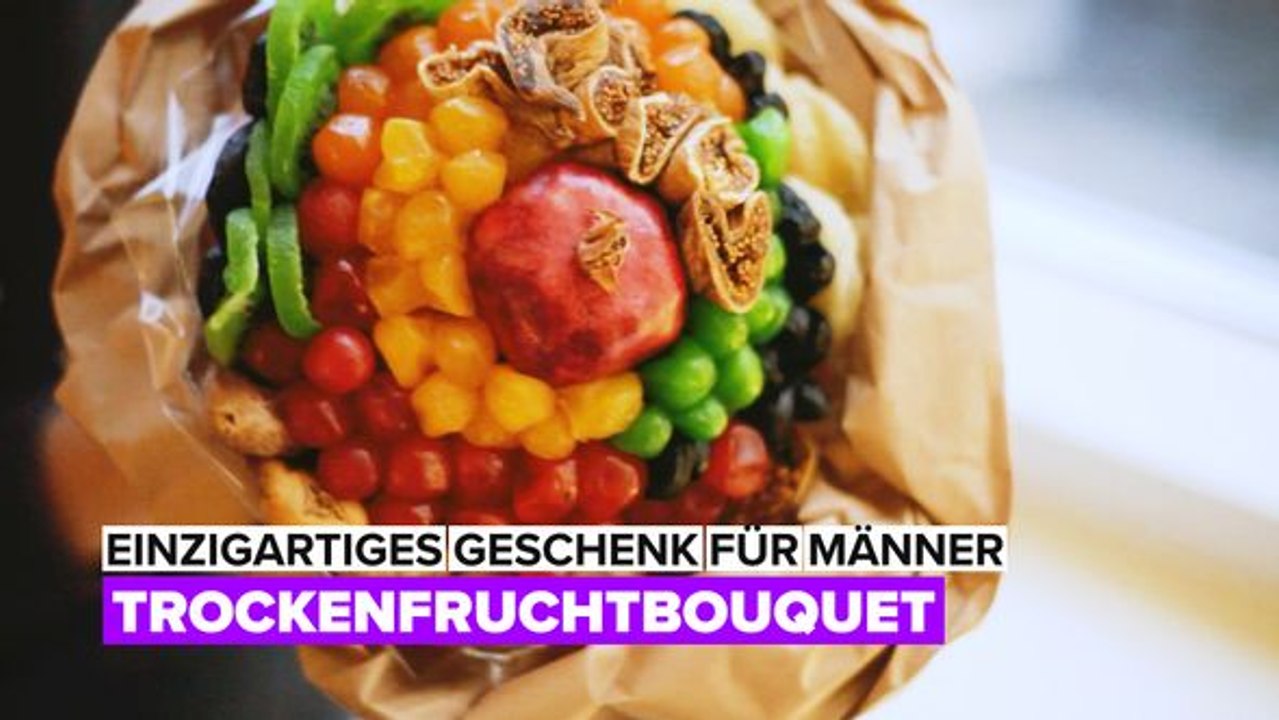 Essbares bouquet: früchte