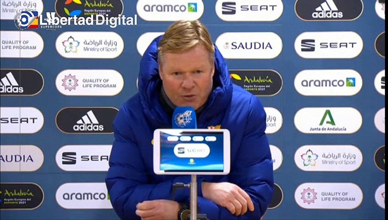Koeman tras la derrota en la Supercopa: "Estamos tristes y decepcionados"
