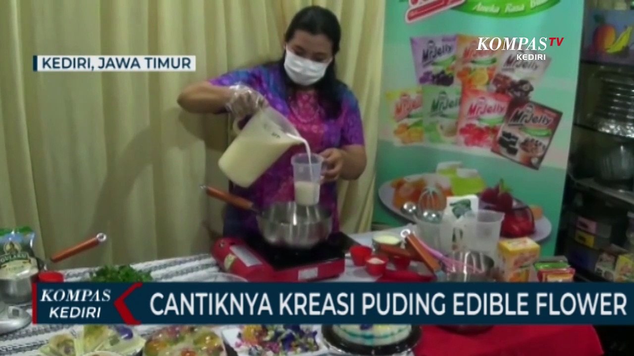 Cantiknya Kreasi Puding Edible Flower