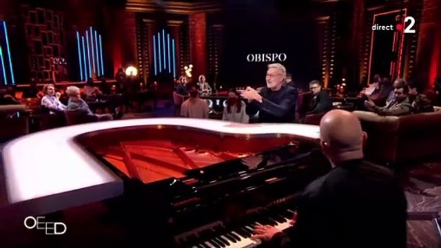 Pascal Obispo chante Tombé pour elle , Lucie et Fan au piano