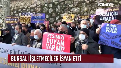 Bursalı işletmeciler ve hizmet sektörü çalışanları basın toplantısı düzenledi...