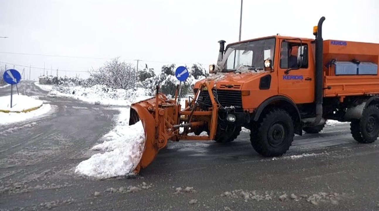 Χιόνια Εύβοια 18 Ιανουαρίου