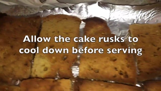How To Make Eggless Cake Rusks - Tea Time Breakfast Recipe - Big Recipe House