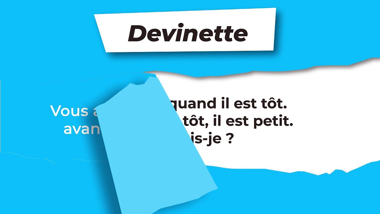 Devinette : Il est bon