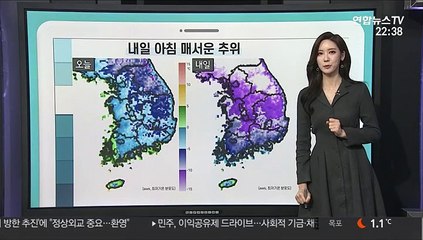[날씨클릭] 내일 출근길 체감 '-18도'…내륙 한파특보