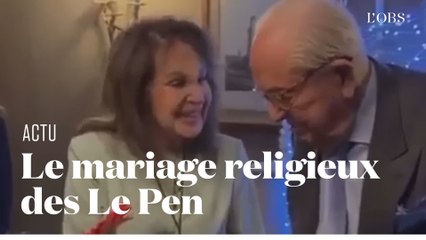 Le mariage de Jean-Marie Le Pen avec sa femme Jany célébré par un abbé traditionaliste