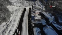 Kar yağışı durdu, Bolu Dağı’nda trafik normale döndü