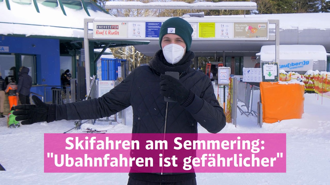 Am Semmering: 'In den Öffis steckt man sich eher an'