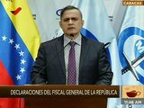 Fiscal General Saab: Hay un solo poder dual establecido por CRBDV el cual ejerce el Estado