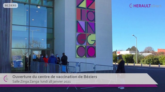 Ouverture du centre de vaccination de Béziers