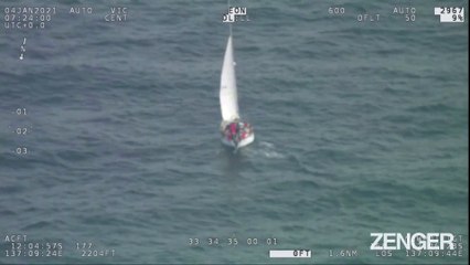Yachtsman stranded out to sea rescued