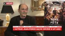 Le comédien Jean-Pierre Bacri est décédé à l'âge de 69 ans des suites d'un cancer