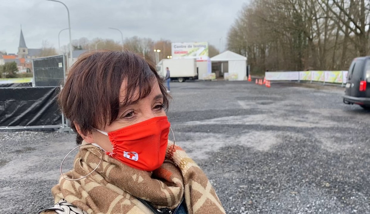 Le nouveau "Village testing" de Ronquières a été ouvert au public lundi (ITW Nancy Ferroni - Croix Rouge)