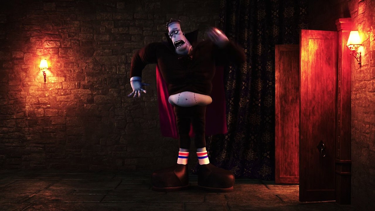 Frank tries Drac's suit — Hotel Transylvania 2