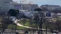Breaking!! Fire near Capitol causes Lockdown and Inauguration Rehearsal cancelled. 1-18