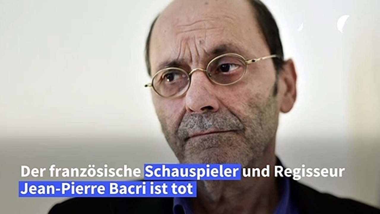 Französischer Schauspieler Jean-Pierre Bacri ist tot