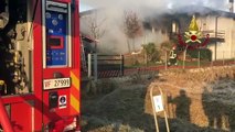San Giorgio in Bosco (PD) - Incendio in casa, morti due anziani  (18.01.21)