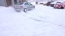 BMW E36 EN GLISSE sur neige - vidéo lulu du jura