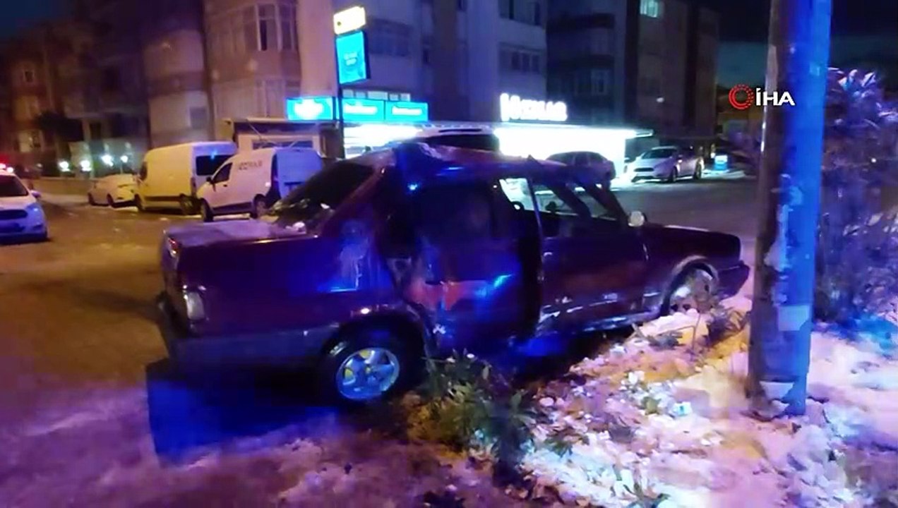 Refüjü aşarak karşı şeride geçen araç sürücüsü 200 promil alkollü çıktı