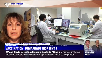 Mylène Ogliastro, virologue et chercheuse à l'INRAE: "La compagnie Pfizer/BioNtech s'est engagée à adapter le vaccin aux variants en six semaines"