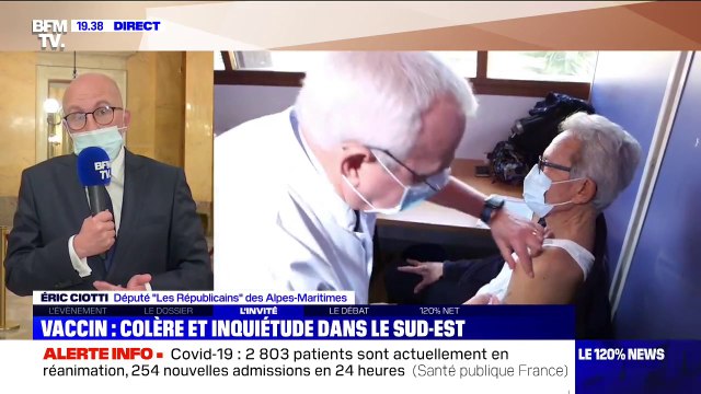 Vaccination anti-Covid: Eric Ciotti sollicite l'arrivée de doses plus importantes dans le département des Alpes-Maritimes
