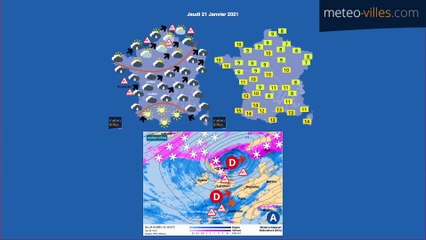 bulletin meteo du lundi 18 janvier 2021