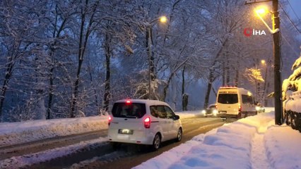 Bartın’da kar kalınlığı 40 santimetreye ulaştı