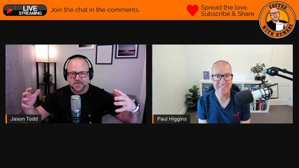 Paul Higgins on Coffee With Humans LIVE Talk Show