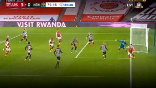 Aubameyang Second  Goal - Arsenal vs Newcastle United  3-0   18-1-2021 (HD)