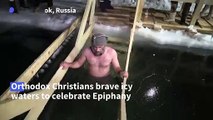 Russians in Vladivostok brave icy waters for Orthodox Epiphany
