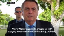 Bolsonaro mocks Maduro about oxygen shipment sent to Manaus