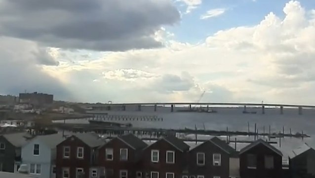 Watch the clouds go by on this train ride through New York
