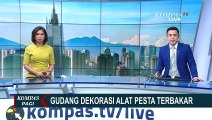 Akses Jalan Sempit, Petugas Damkar Sempat Kesulitan Padamkan Api Kebakaran Gudang Alat Pesta