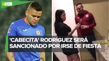 Cruz Azul analiza sanción para Jonathan Rodríguez tras irse de fiesta