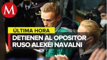 Detienen a Alexéi Navalni en Rusia tras llegar a aeropuerto de Moscú