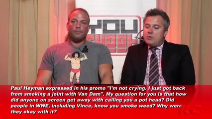 Rob Van Dam - Explaining 420 Leg Drop To Vince & More