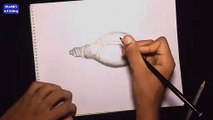 A Girl Inside a Bulb Easy Pencil Drawing For Beginners Step By Step ¦ Easy Drawing Tutorial