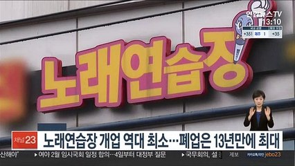 노래연습장 개업 역대 최소…폐업은 13년만에 최대