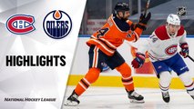 NHL Highlights | Canadiens @ Oilers 1/18/21
